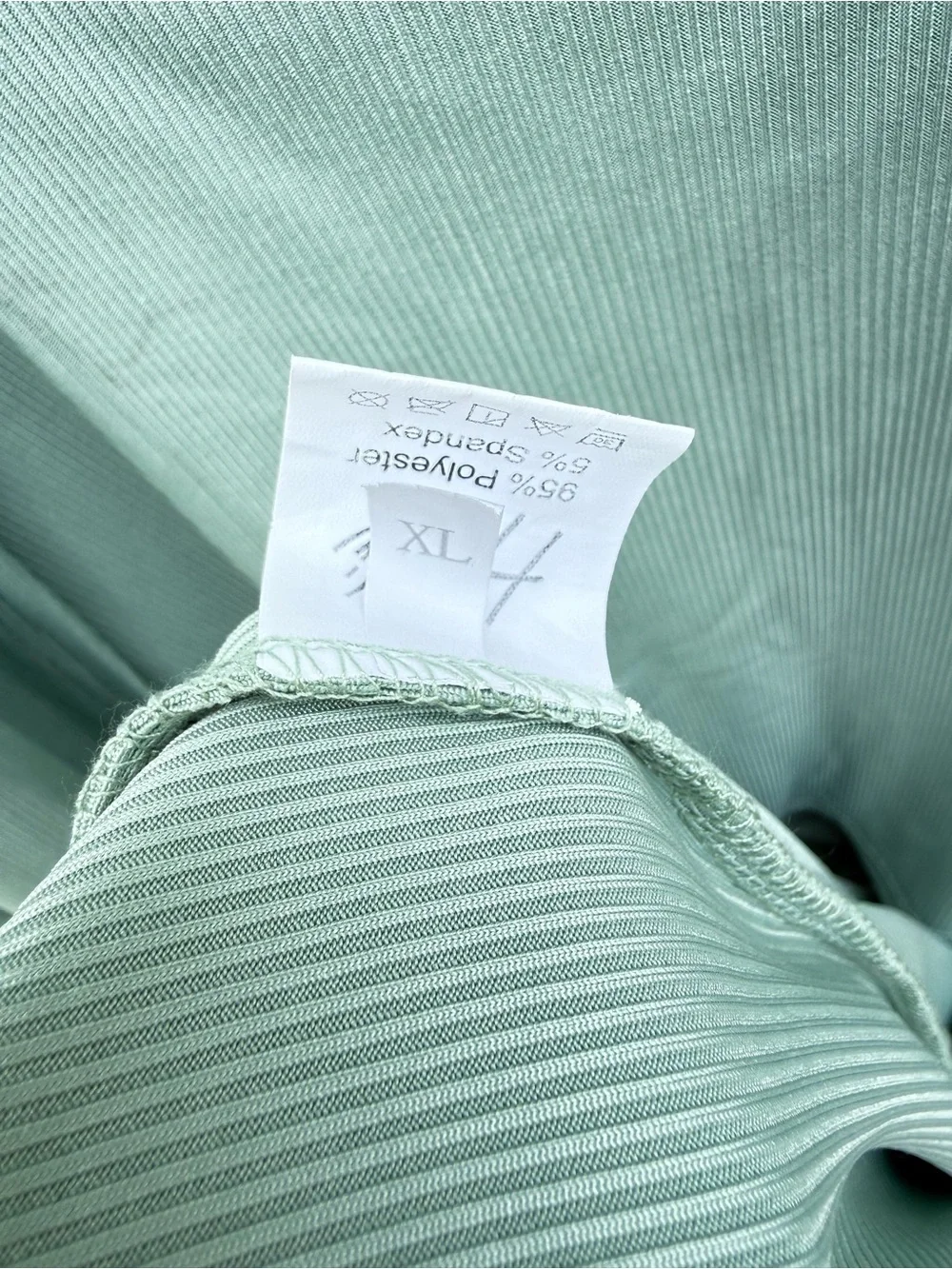 Soft Sage/Mint Green Ribbed 3-Piece Lounge Set – XL 💚